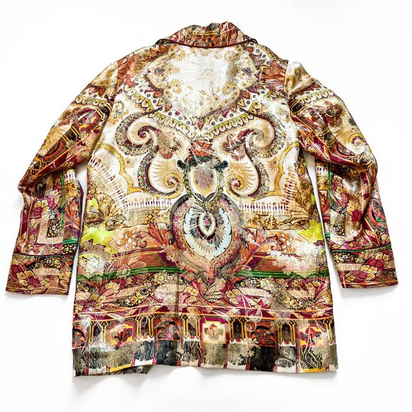 ETRO 50th Anniversary Silk Printed Jacket Saks Exclusive IT 46 US 10 NEW NWT - Picture 2 of 14